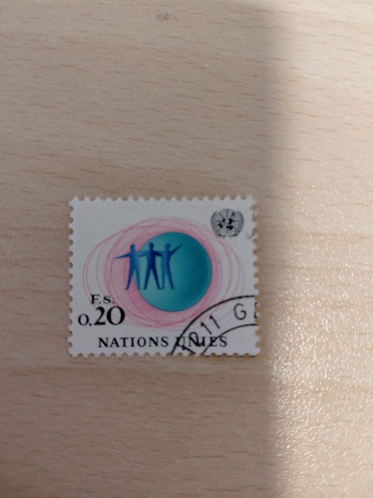 Verenigde Naties Mannen verenigd voor de wereldbol, Verzenden, Gestempeld, Overige thema's