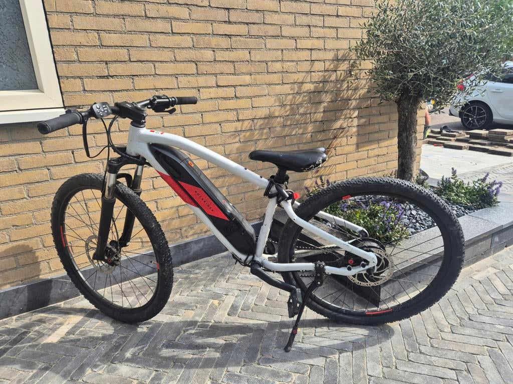 Elektrische mountainbike E-ST 100 hardtail wit/rood 27.5", Ophalen, 26 inch of meer