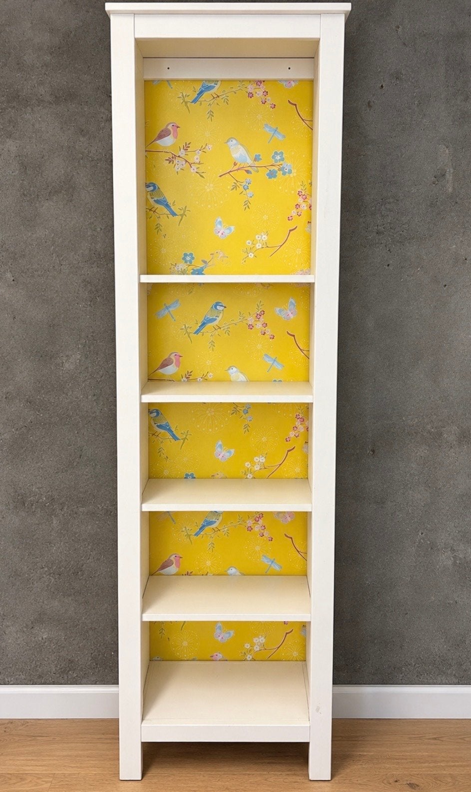 Leuke boekenkast/kinderkamer kast met vogelprint, Met plank(en), Minder dan 50 cm, Gebruikt, Ophalen of Verzenden