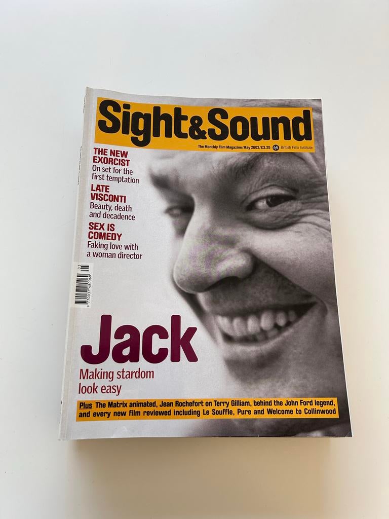 Sight & Sound Film Magazine - Mei 2003 - Jack Nicholson, Boeken, Verzenden, Gelezen, Muziek, Film of Tv