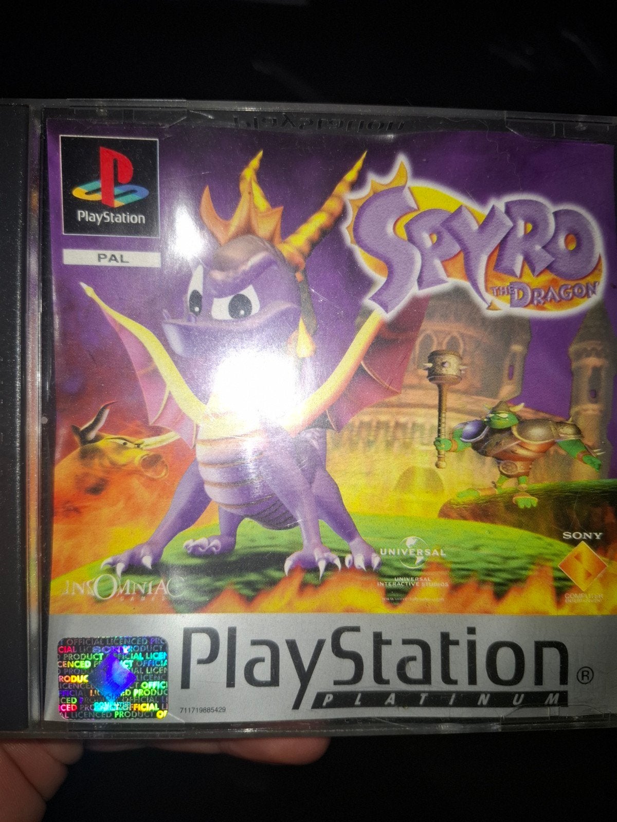 Spyro the Dragon - PlayStation 1 (PS1) Platinum Editie, Spelcomputers en Games, Games | Sony PlayStation 1, Gebruikt, 1 speler