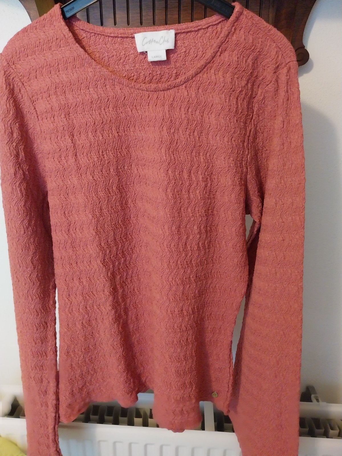 Cotton Club donker roze trui met lange mouwen, maat L, Maat 42/44 (L), Ophalen of Verzenden, Zo goed als nieuw, Cotton Club
