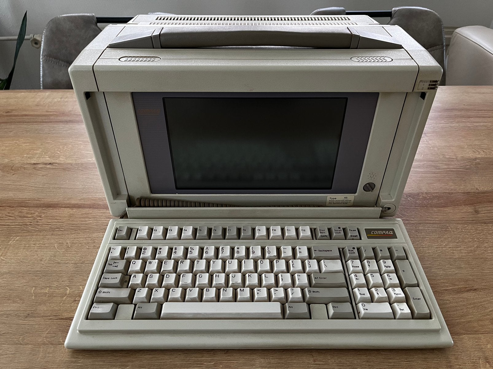 Compaq Portable 386 computer (zeer goede staat), Computers en Software, Vintage Computers, Ophalen