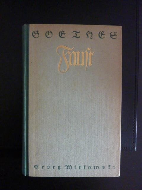 G.Witkowski - Goethes Faust, Verzenden, Gelezen
