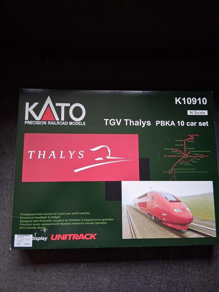 Kato 10-910 Thalys PBKA, Overige merken, Gebruikt, Gelijkstroom, Wagon