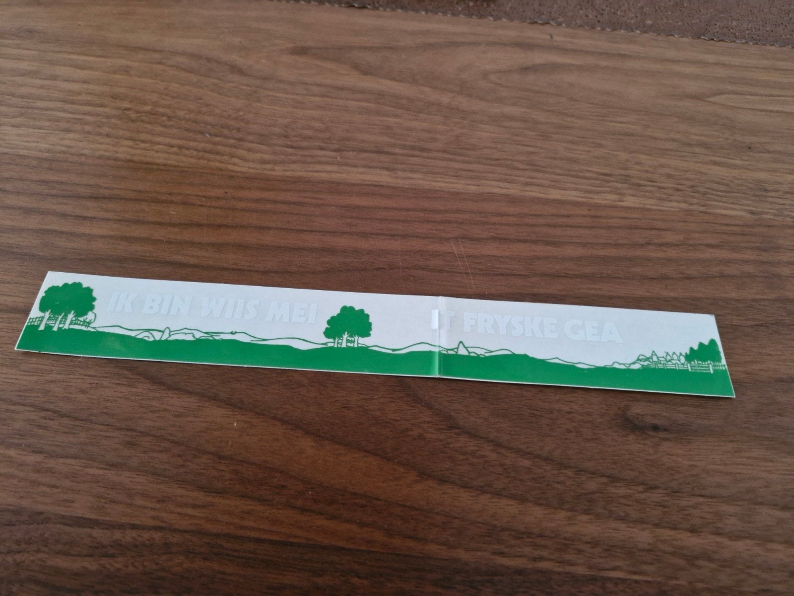 427 Sticker "Ik bin wiis mei it Fryske Gea", Ophalen of Verzenden, Nieuw