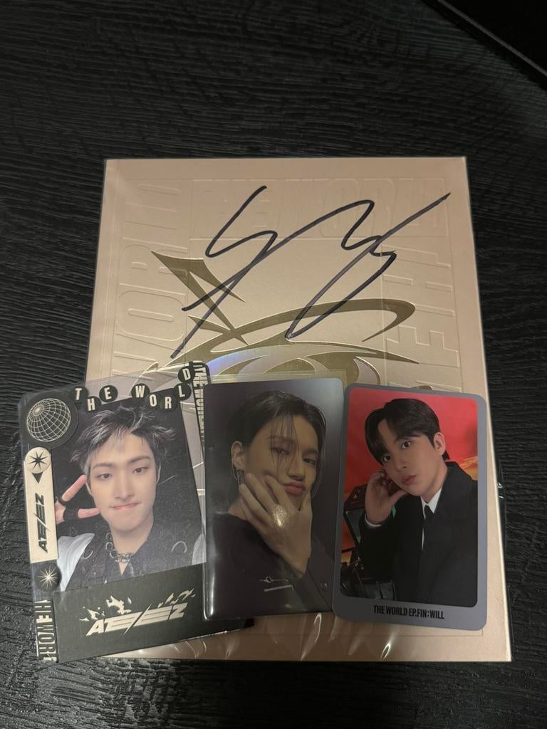 ATEEZ - The World EP. FIN - Will signed Mingi album, Ophalen of Verzenden, Zo goed als nieuw, Cd of Plaat