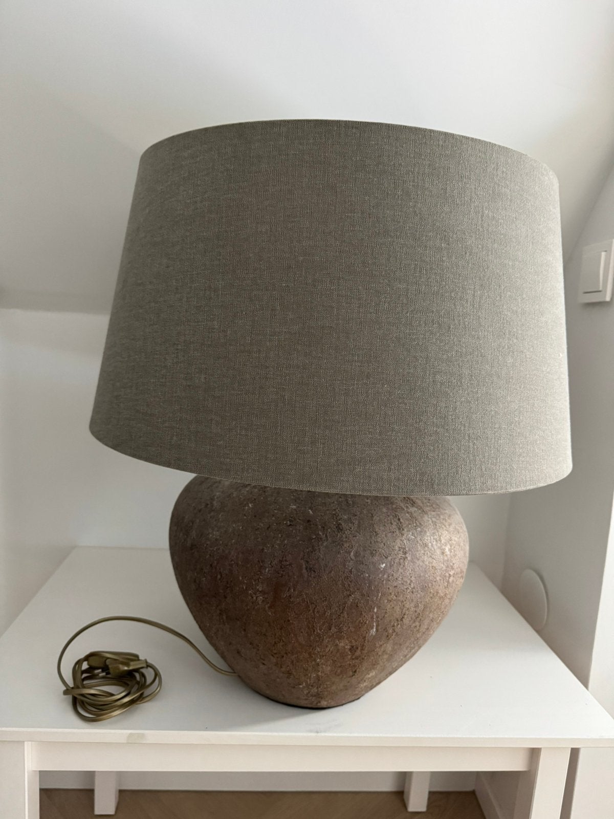 Tafellamp, Ophalen, Rond, Zo goed als nieuw, 50 cm of meer