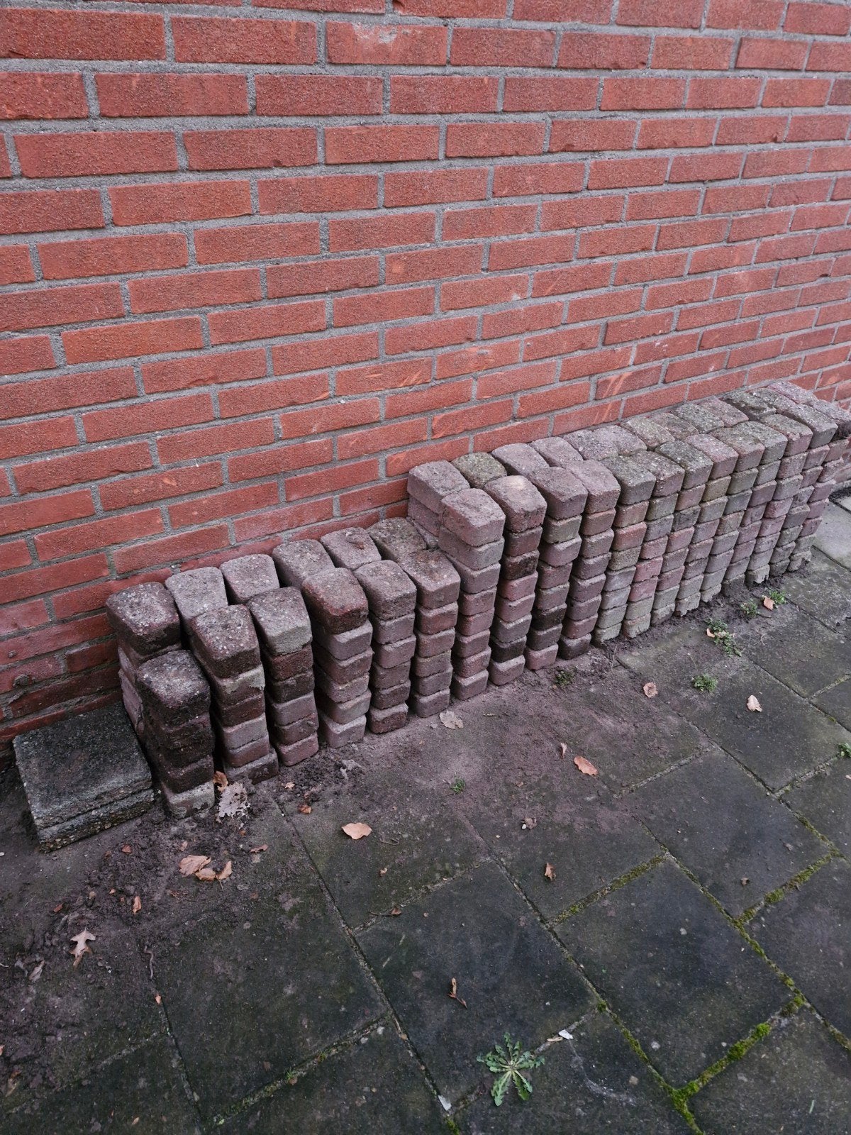 Gratis klinkers, Tuin en Terras, Ophalen, Beton, Klinkers