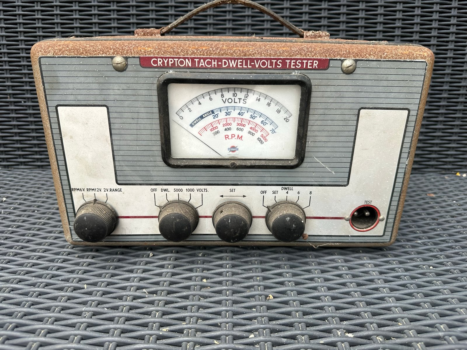 Vintage Crypton Tach-Dwell-Volts Tester - Auto Gereedschap, Ophalen, Gebruikt