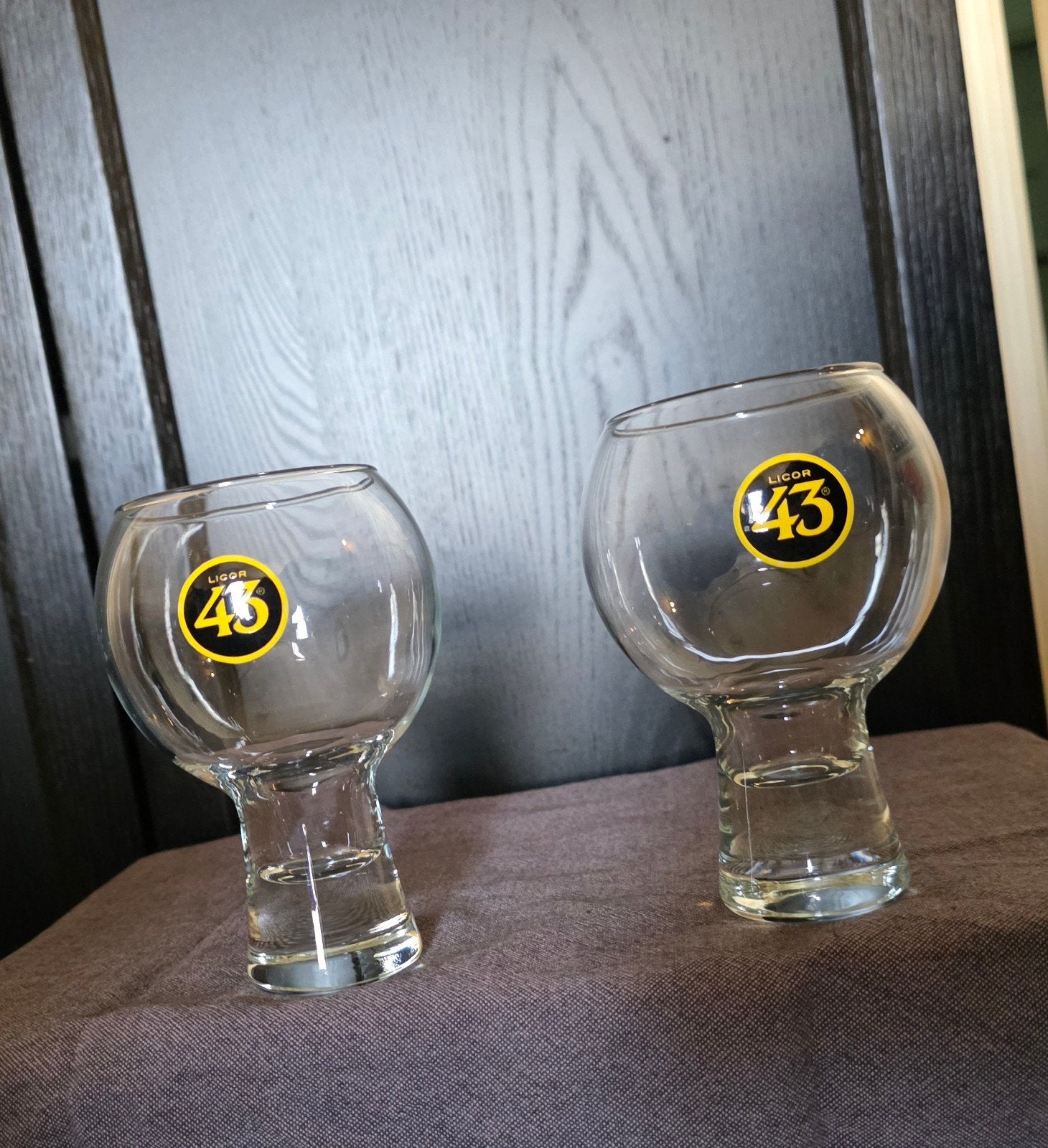 Set van 2 Licor 43 glazen, Ophalen of Verzenden, Zo goed als nieuw, Overige typen