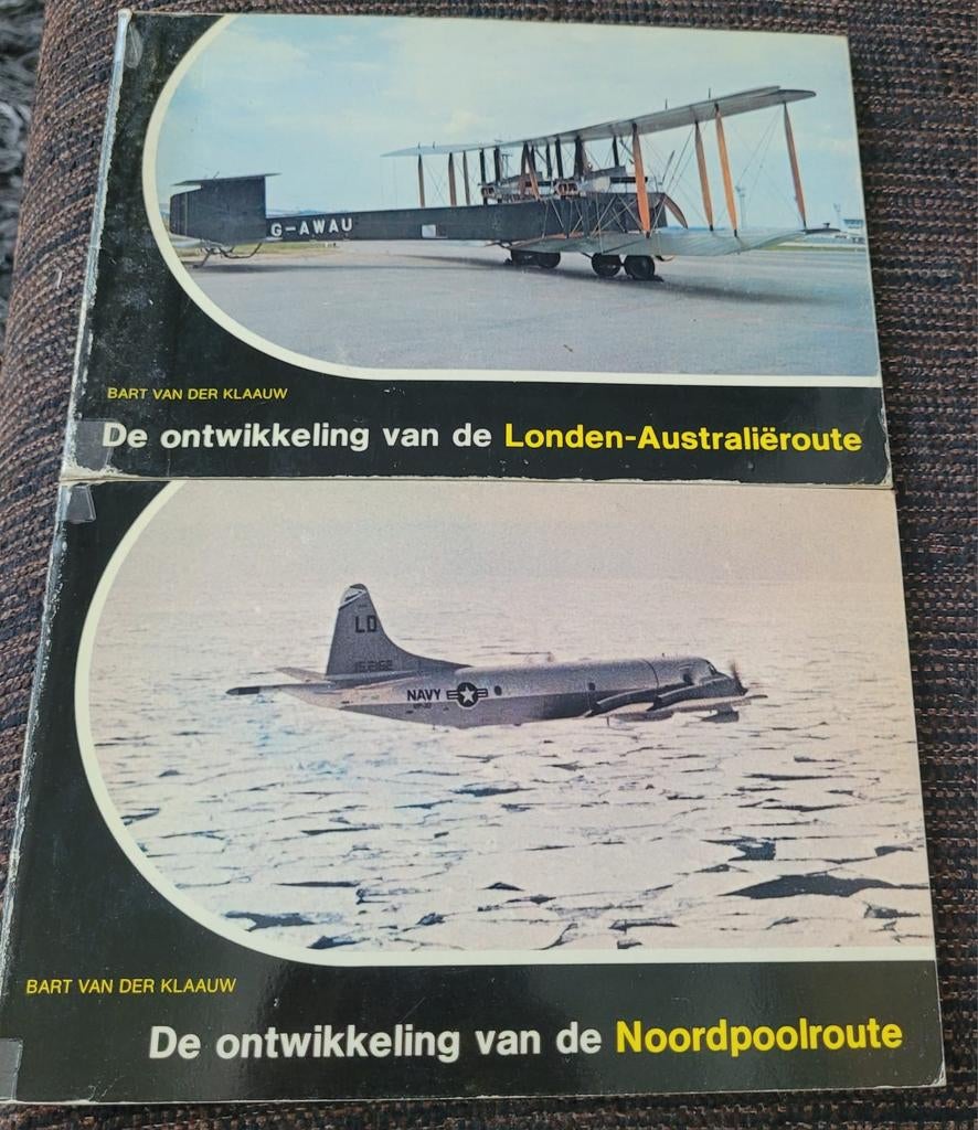 Bart van der klaauw vliegtuigboeken noordpoolroute, Boeken, Ophalen of Verzenden, Zo goed als nieuw