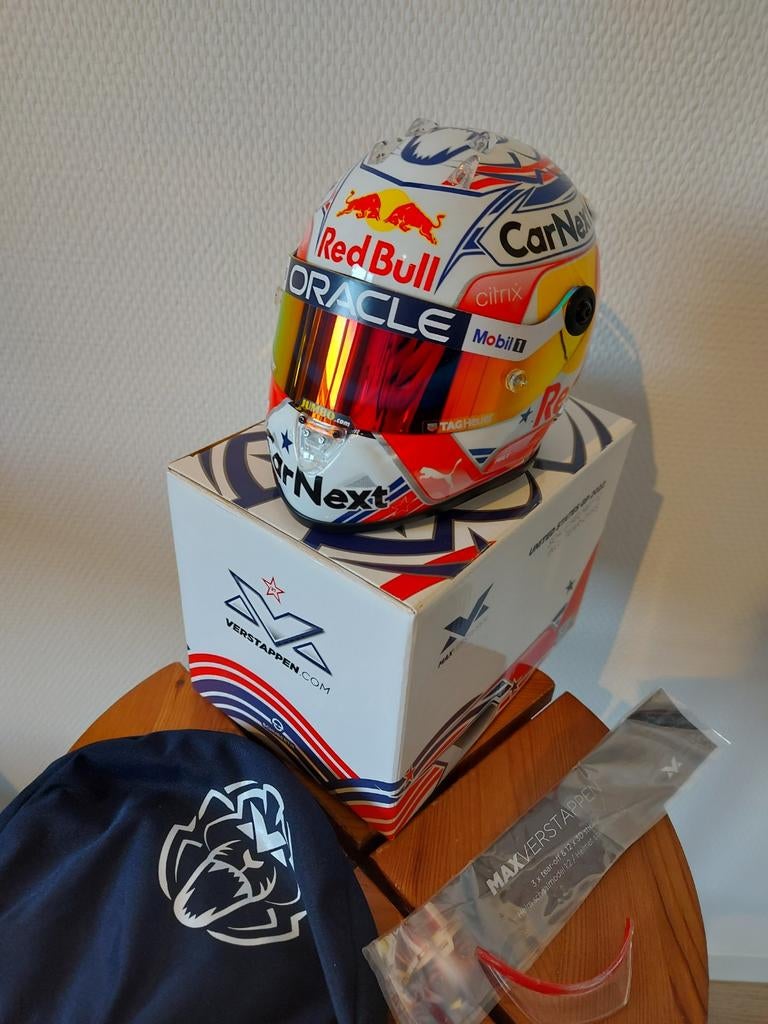 Verstappen Helmen, Oostenrijk, Dutch, US GP 2022, Ophalen of Verzenden, Zo goed als nieuw