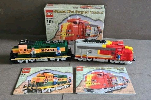 lego 10020 santa fe en 10133 bnsf trein, Ophalen of Verzenden