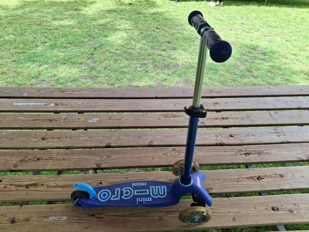 Micro mini step blauw, Fietsen en Brommers, Steps, Ophalen, Gebruikt, Gewone step, MICRO