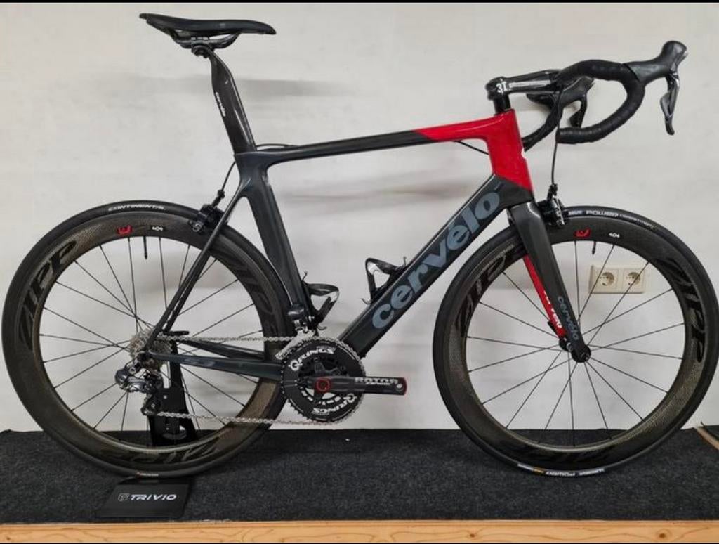 Cervélo S3 (Di2, Zipp 404, Powermeter, extra wielsets), 28 inch, Gebruikt, Carbon, Velgrem