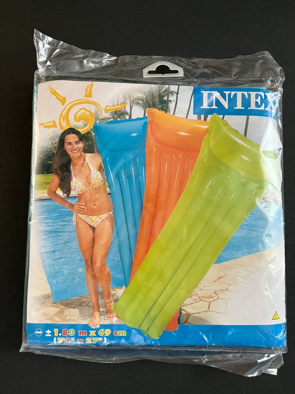 Intex luchtbedden 1,83x0,96 m1 (blauw), Ophalen of Verzenden, Nieuw, 1-persoons