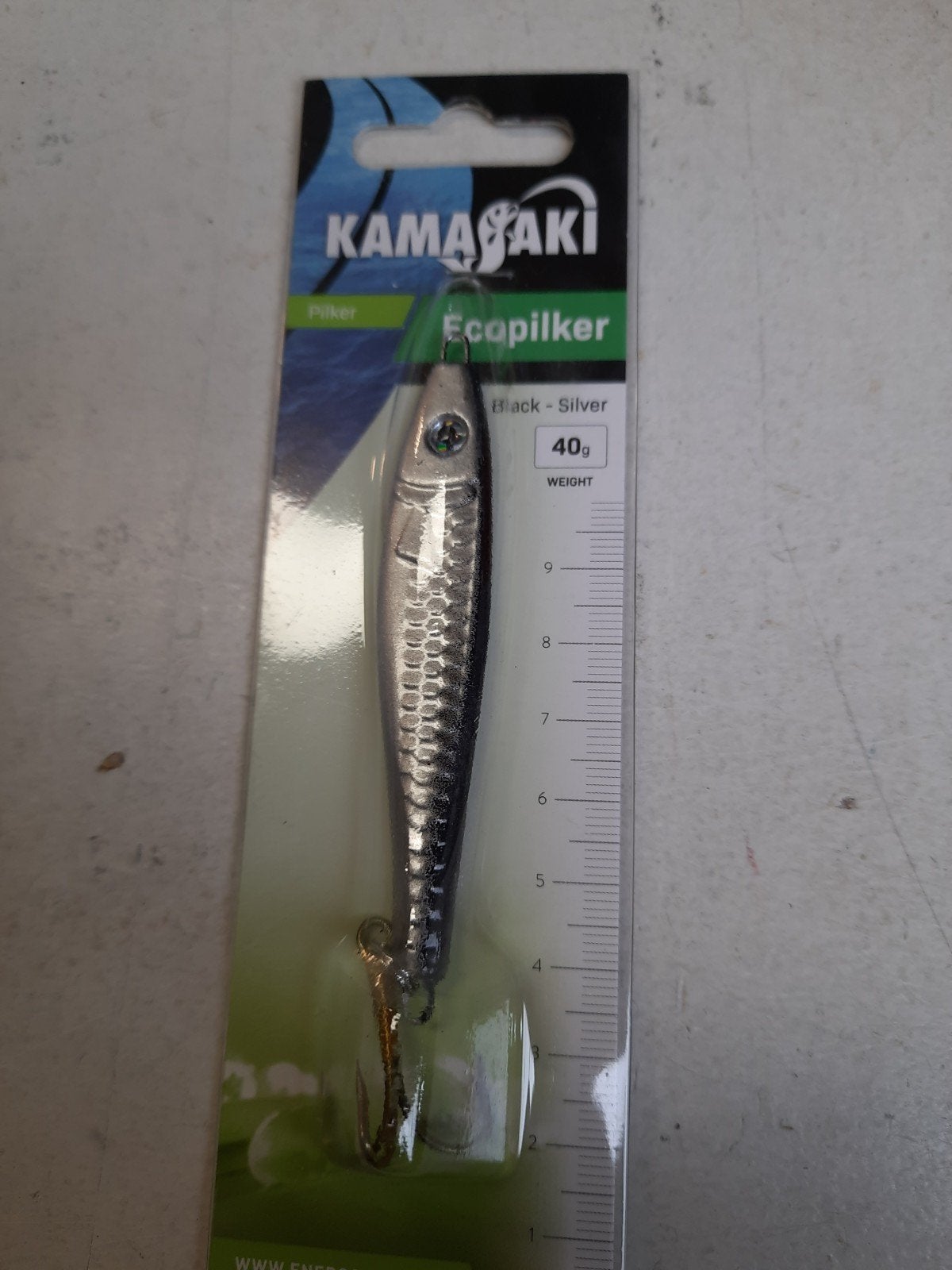 partij van 40 pilkers Black/Silver 40gram, Info@kamasaki.com, Overige typen, Nieuw, Ophalen of Verzenden