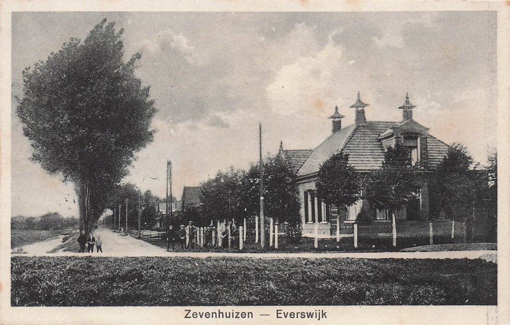 702-386-035 Zevenhuizen Everswijk, Verzamelen, Ansichtkaarten | Nederland, Verzenden, Voor 1920, Groningen
