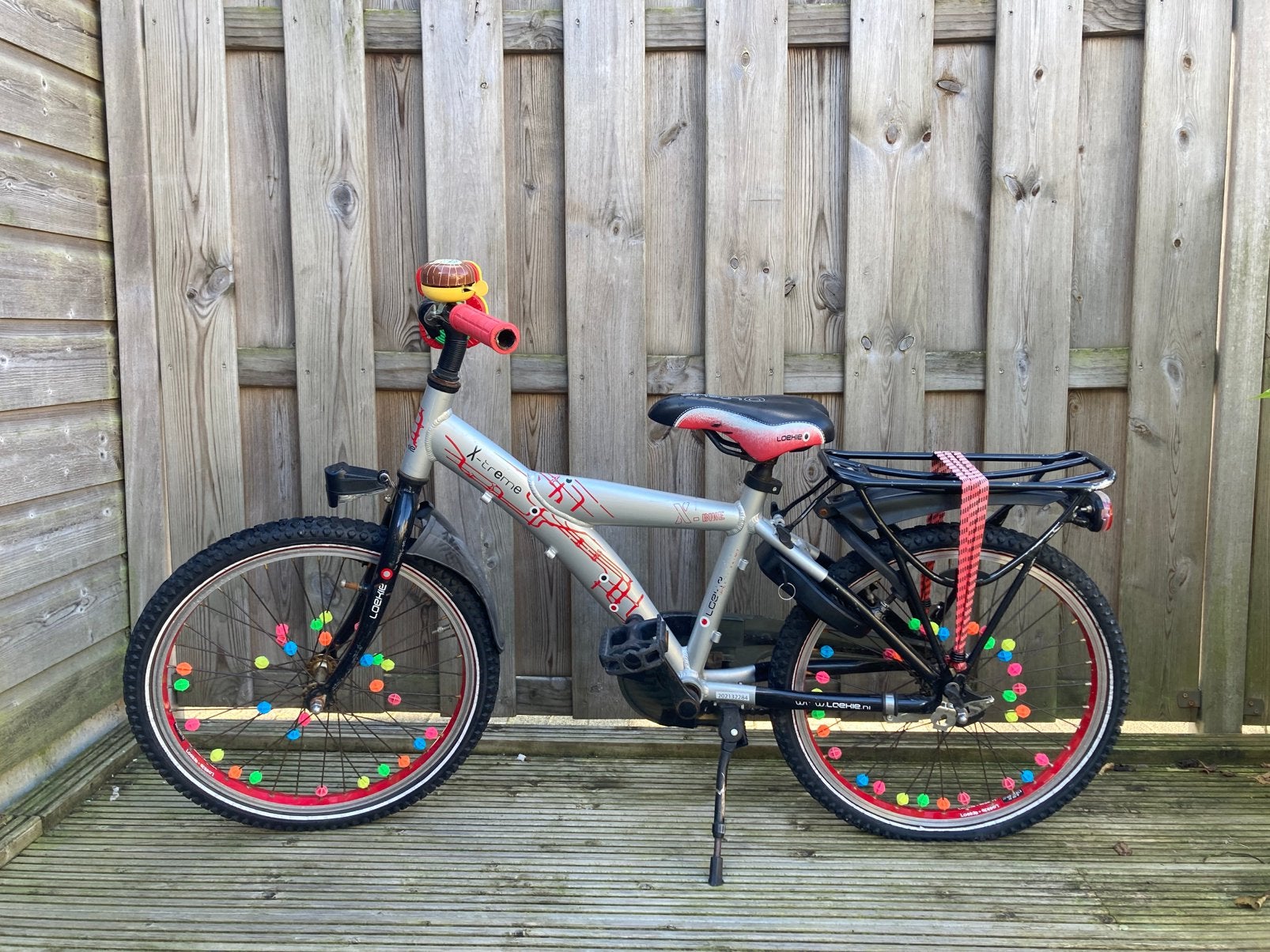 Loekie fiets 20 inch, Ophalen, Gebruikt, Terugtraprem, 20 inch