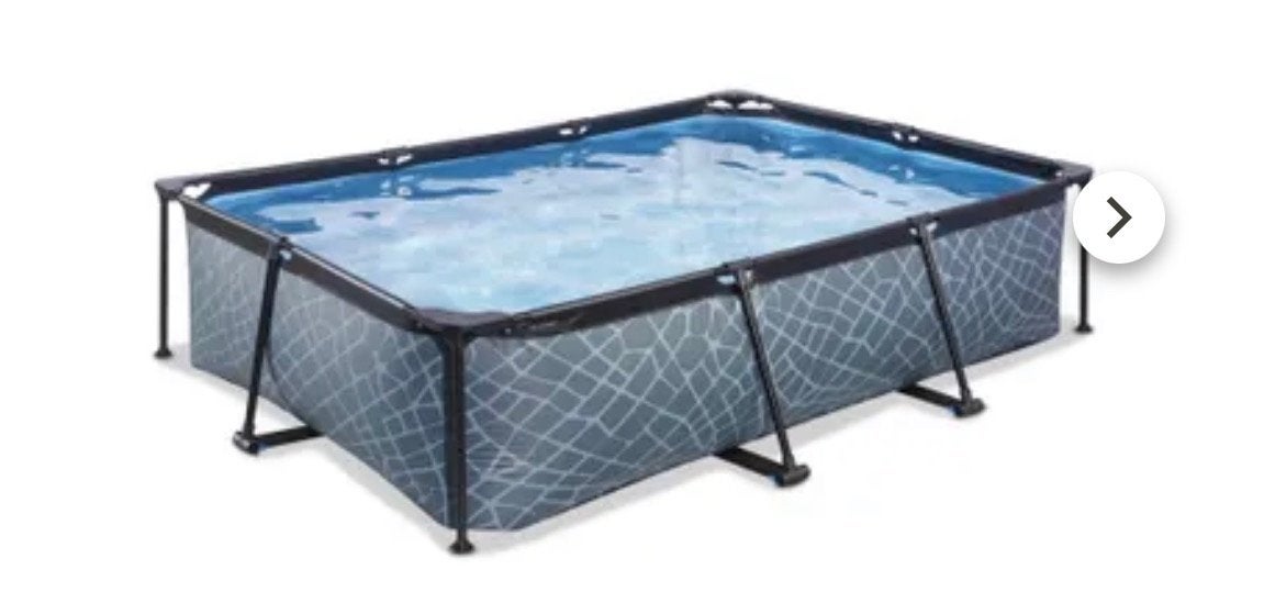 EXIT Pool Stone 300x200x65cm Opzetzwembad, Tuin en Terras, Ophalen, Zo goed als nieuw, Opzetzwembad, 200 tot 400 cm