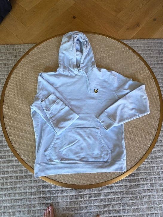 Lyle & Scott hoodie lichtblauw maat M, Ophalen, Zo goed als nieuw, Lyle & Scott, Maat 48/50 (M)