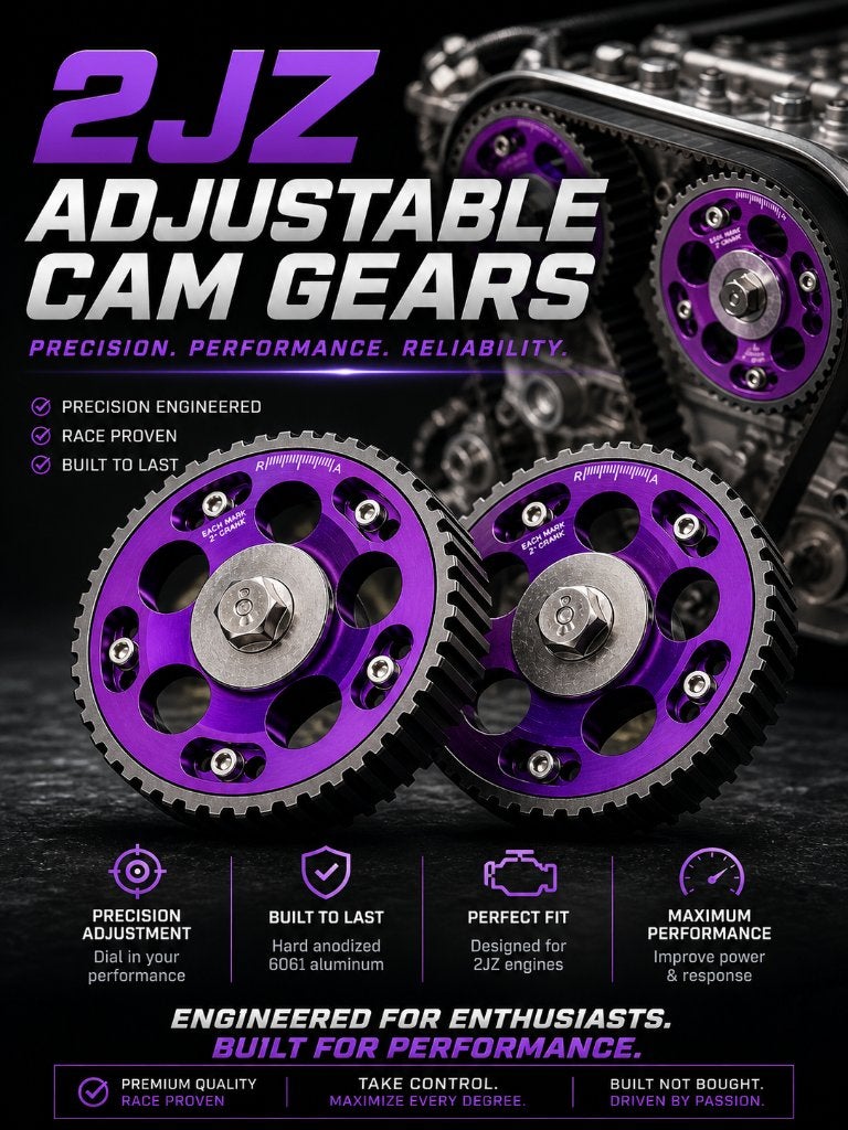 2JZ Adjustable Cam Gears – CNC Aluminium – Nieuw, Verzenden, Nieuw, Toyota