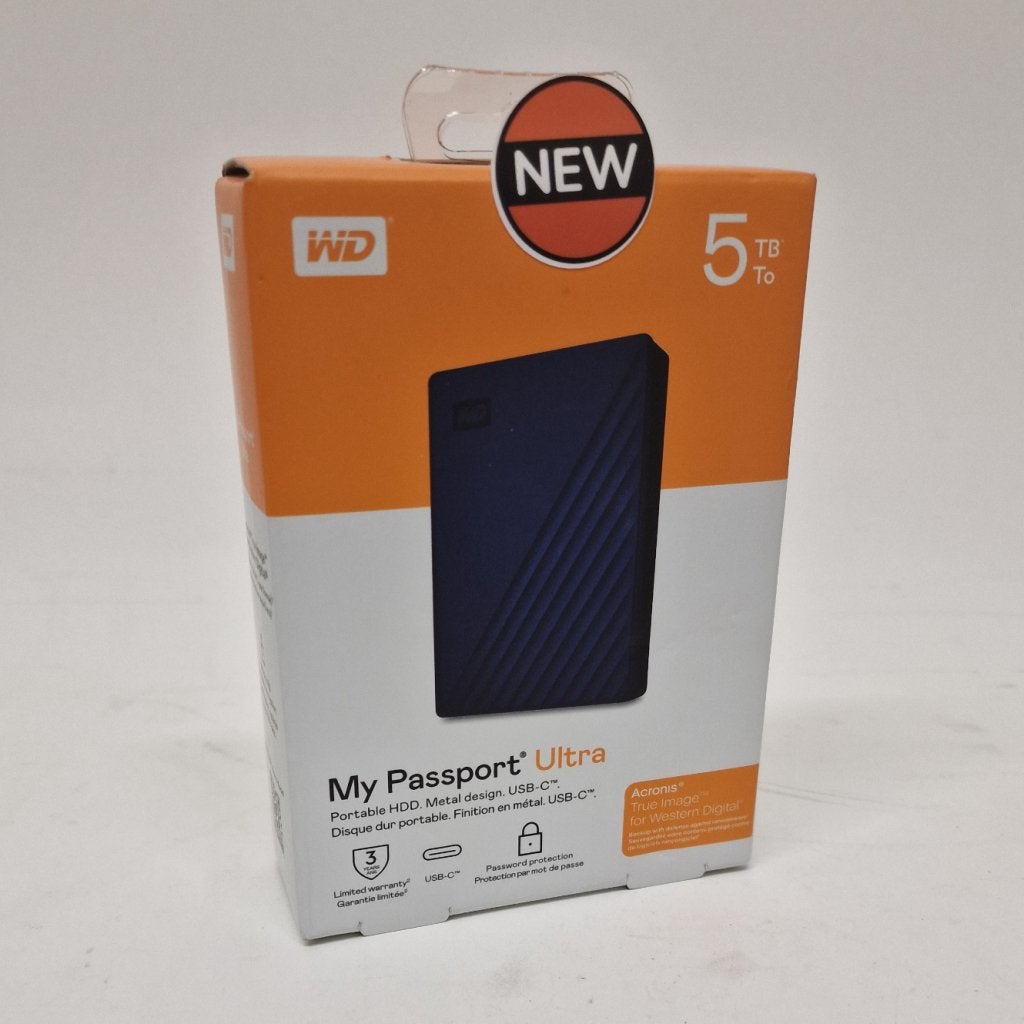 Western Digital My Passport 5 TB | Nieuw, Western Digital, Zo goed als nieuw, https://www.westerndigital.com/nl-nl/support/contact-us