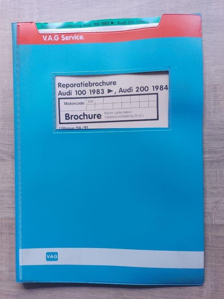 Audi 100 1.9  C3 dealer werkplaatsboek carburateur WH, Ophalen of Verzenden, Gelezen, Audi
