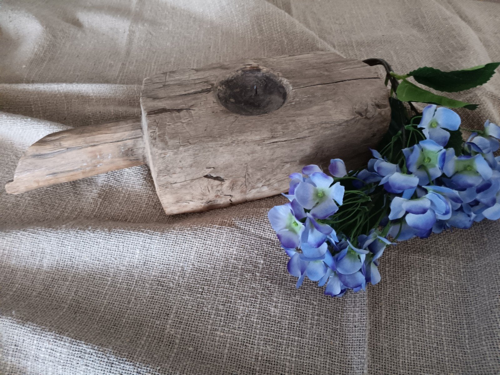 Oude houten vijzel, Antiek en Kunst, Ophalen of Verzenden