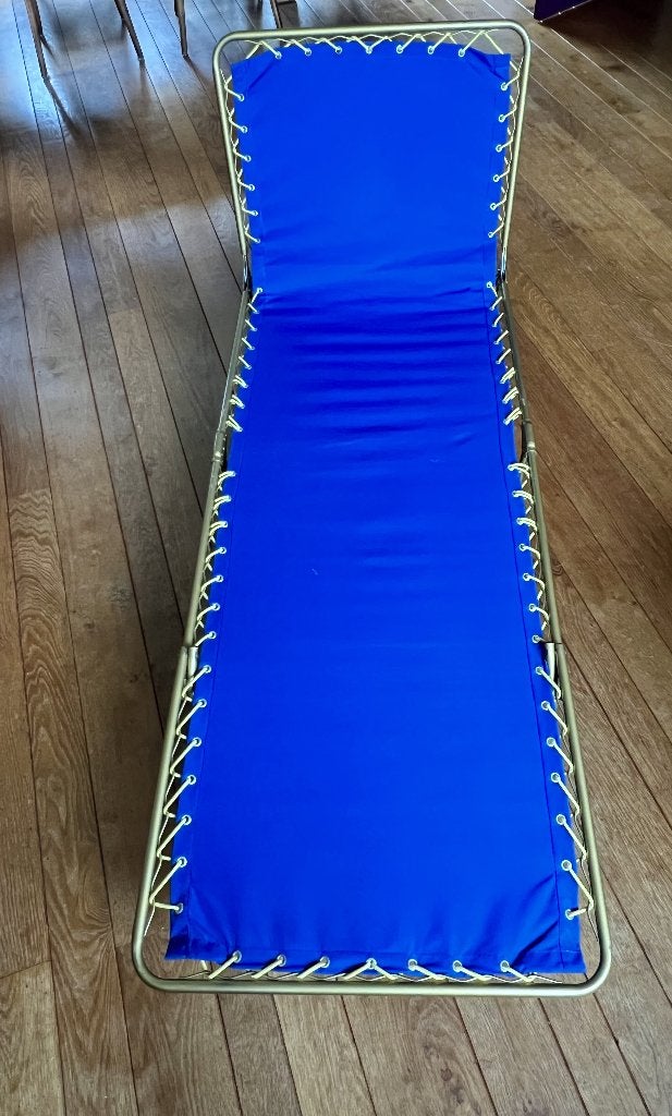 Lafuma ligbed stretcher, Tuin en Terras, Ophalen, Zo goed als nieuw, Metaal, Verstelbaar