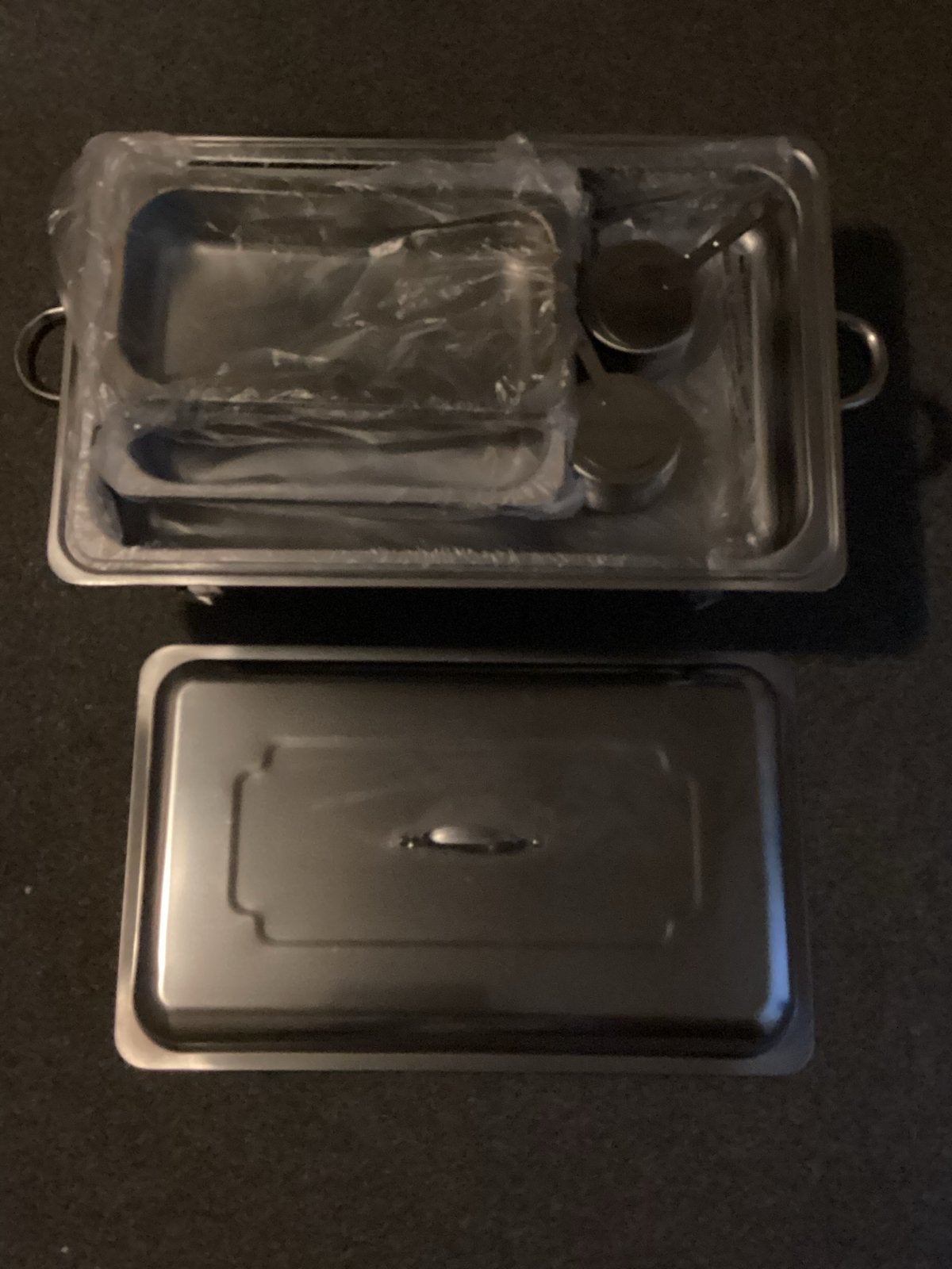 Chafing dish set met brandpasta, Ophalen, Overige typen, Metaal, Nieuw