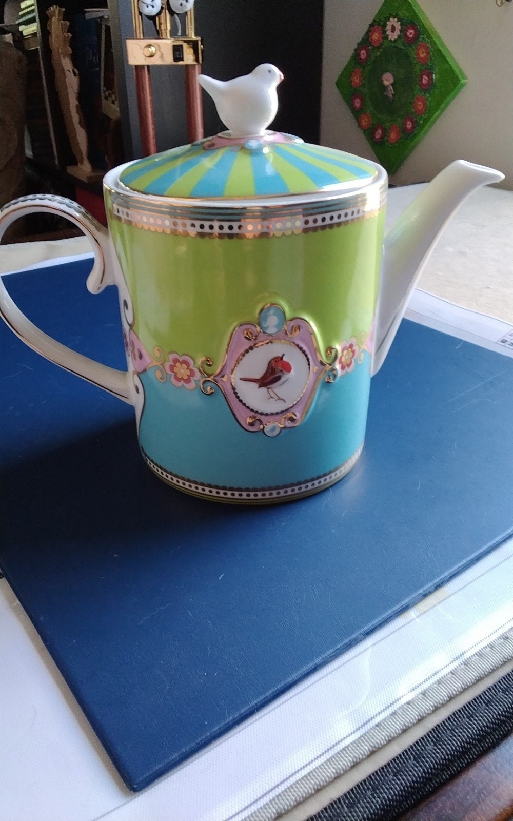 Porcelein Theepot van Love Birds collectie van Pip Studio, Huis en Inrichting, Keuken | Servies, Ophalen of Verzenden, Porselein