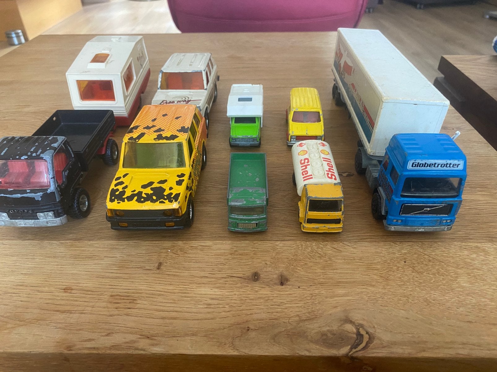 Mooie oude majorette autos en vrachtwagens, Verzenden, Gebruikt, Bus of Vrachtwagen, Majorette