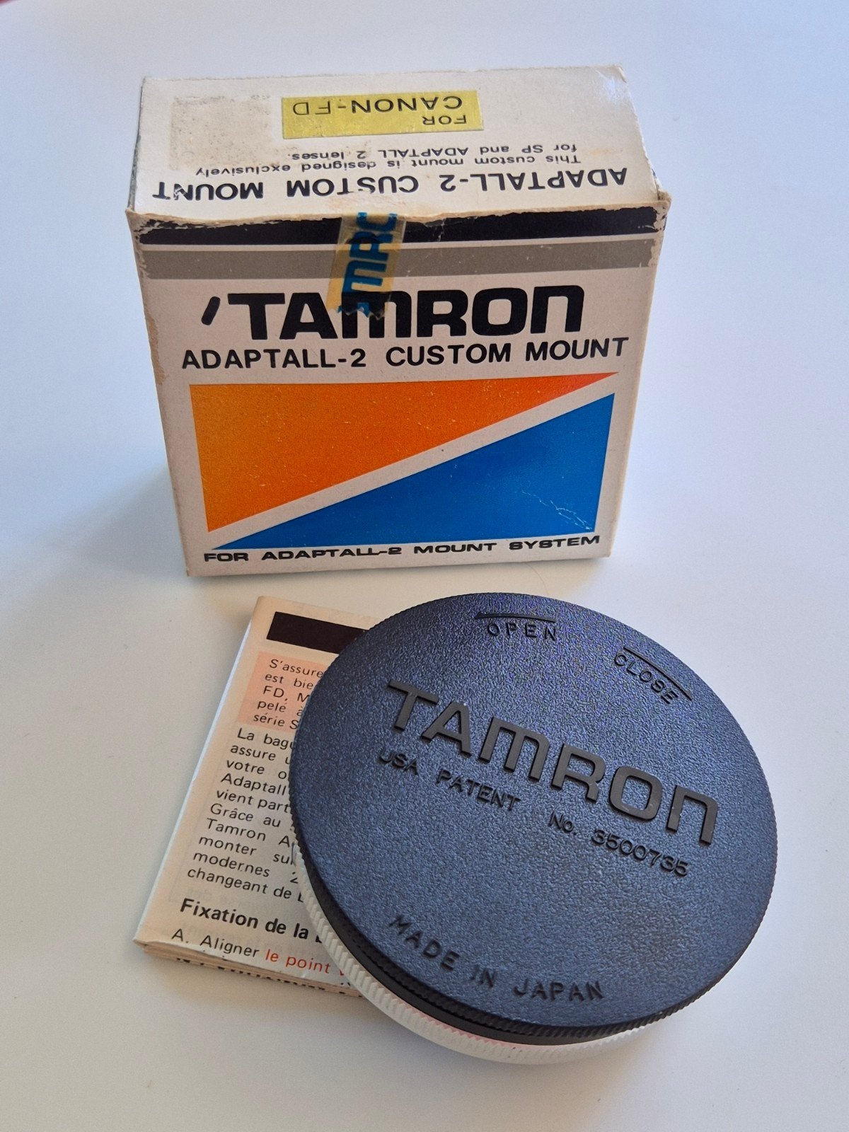 Tamron Adaptall-2 Custom Mount voor Canon FD, Info@tamron.jp, Ophalen of Verzenden, Tamron Co., Ltd., 1385, Hasunuma, Minuma-ku, Saitama-shi, Saitama 337-8572, Japan