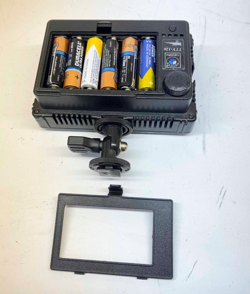 TRIOPO TTV-126 camera Ledlamp - werk met 6 stuk AA batterij, Overige merken, N, N, Overige soorten