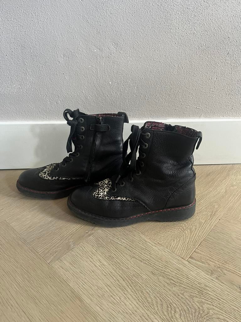 Red-Rag, Red Rag leren laarzen, boots met rits maat 36, Zwart, Lage of Enkellaarzen, Ophalen of Verzenden, Red Rag