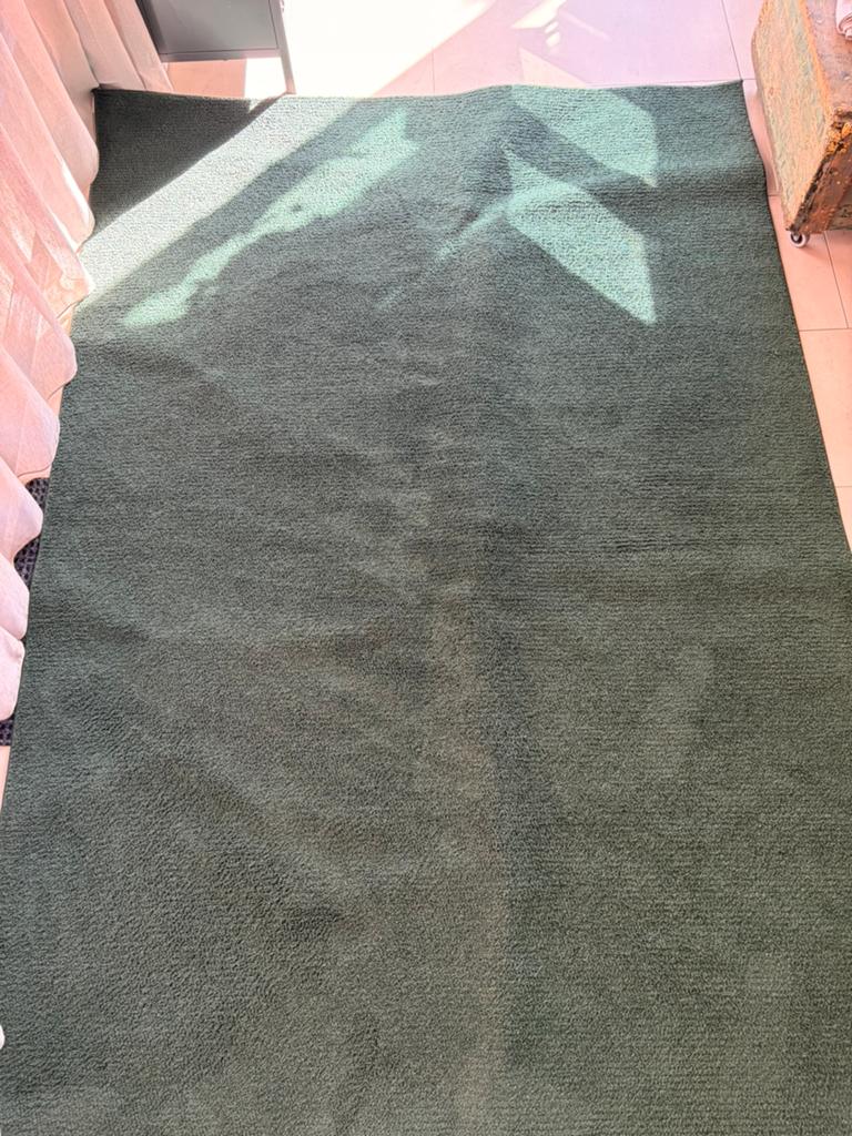 Vloerkleed Ikea sporup donkergroen, Ophalen, 150 tot 200 cm, 200 cm of meer, Zo goed als nieuw