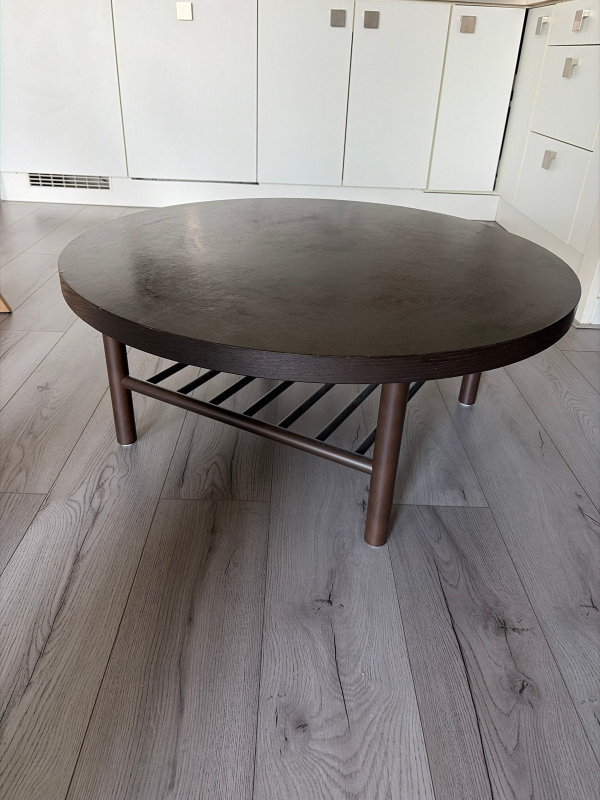 IKEA Salontafel Rond 90x90 cm, Huis en Inrichting, Tafels | Salontafels, Ophalen, Gebruikt, Rond, 50 tot 100 cm