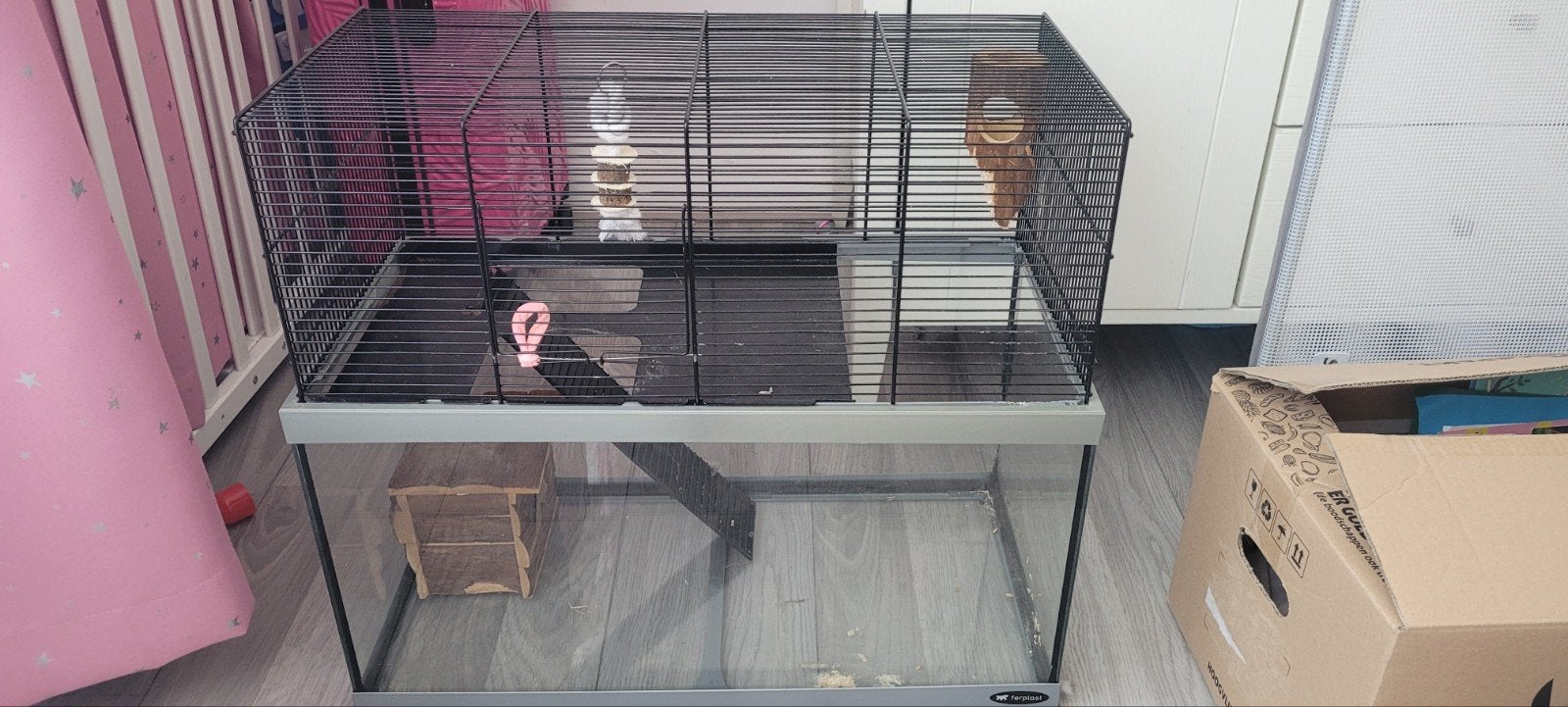 knaagdier kooi, Dieren en Toebehoren, Knaagdieren en Konijnen | Hokken en Kooien, Kooi, Minder dan 75 cm, Zo goed als nieuw, Hamster