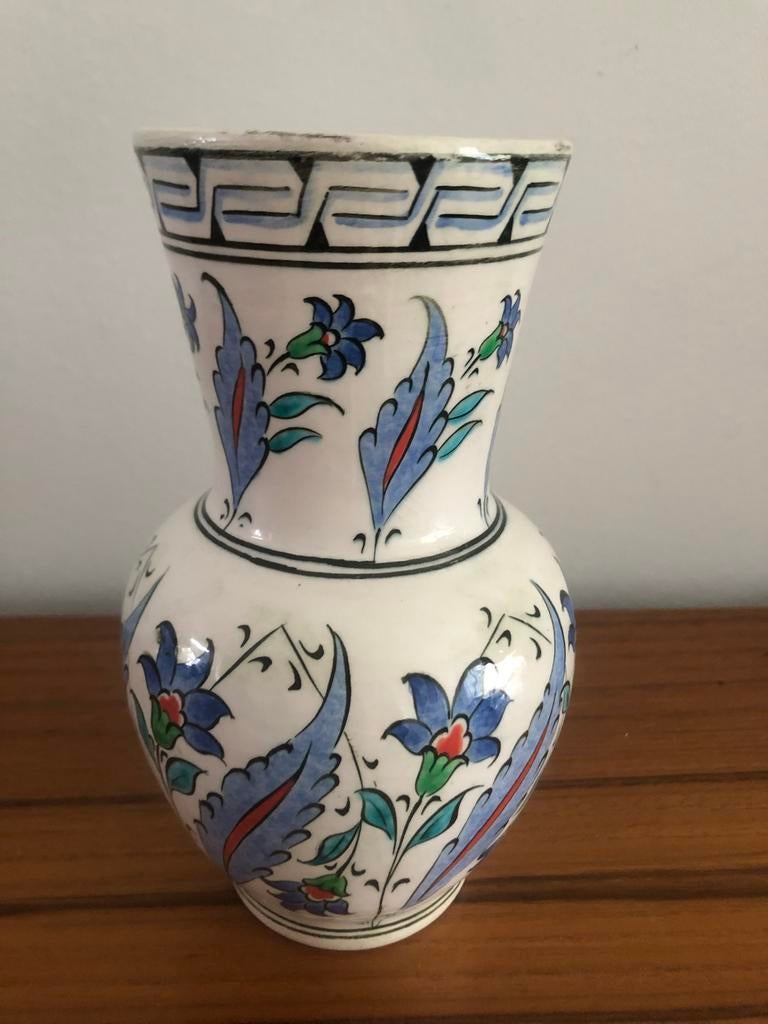 Altin Gini Kutahya Turkse vaas met bloemmotief, Ophalen of Verzenden