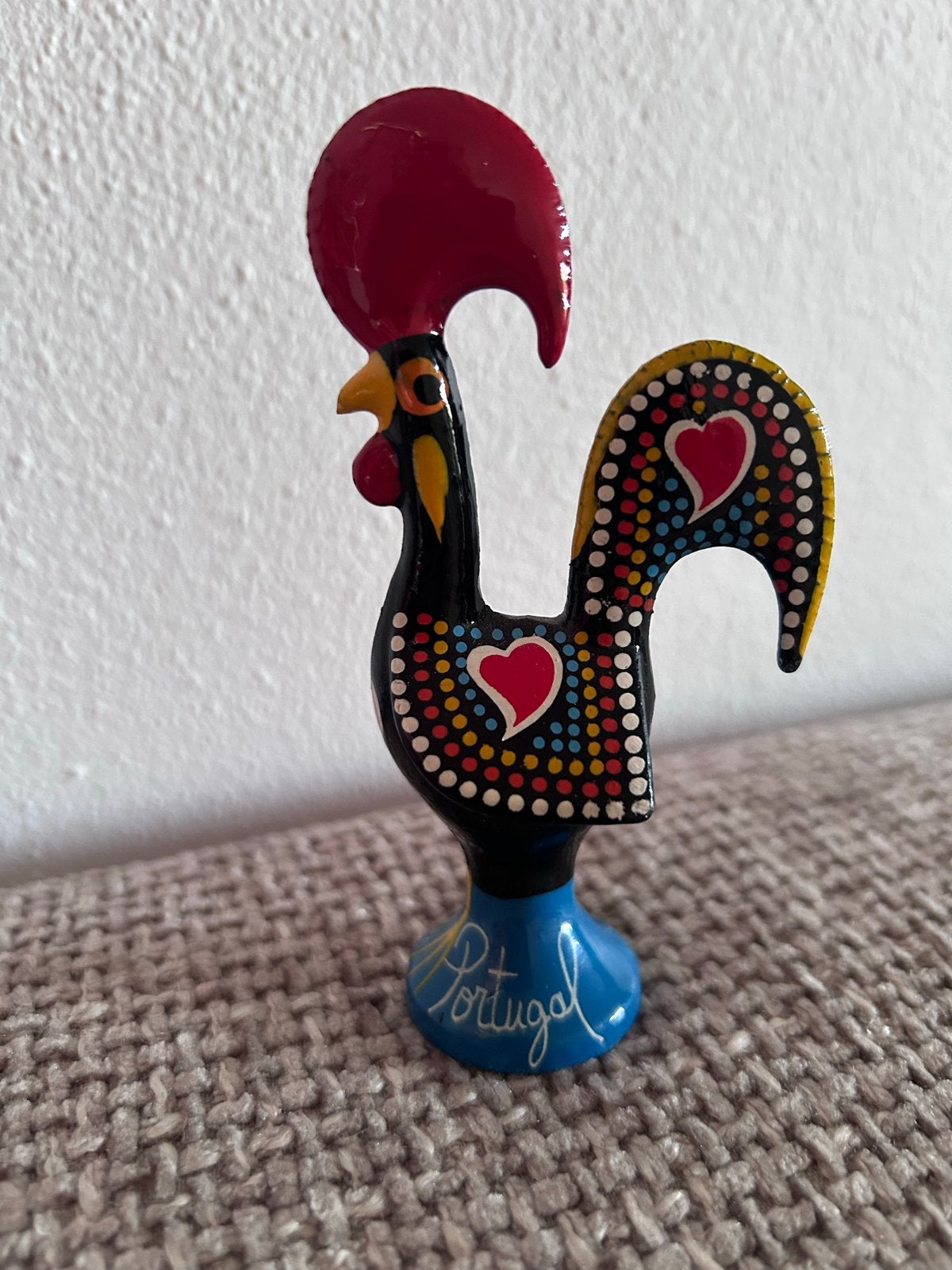 Kleurrijke Portugal Haan beeldje Barcelos Haan 10 cm, Verzamelen, Beelden en Beeldjes, Ophalen of Verzenden, Zo goed als nieuw