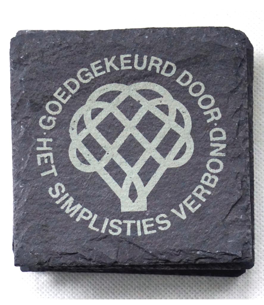 Leisteen onderzetters Simplisties Verbond - Koot en Bie, Ophalen of Verzenden, Nieuw, Glas of Kopje
