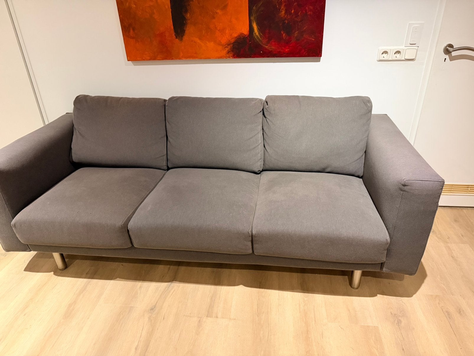 3 zits bank te koop, Ophalen, Gebruikt, Driepersoons, 75 tot 100 cm