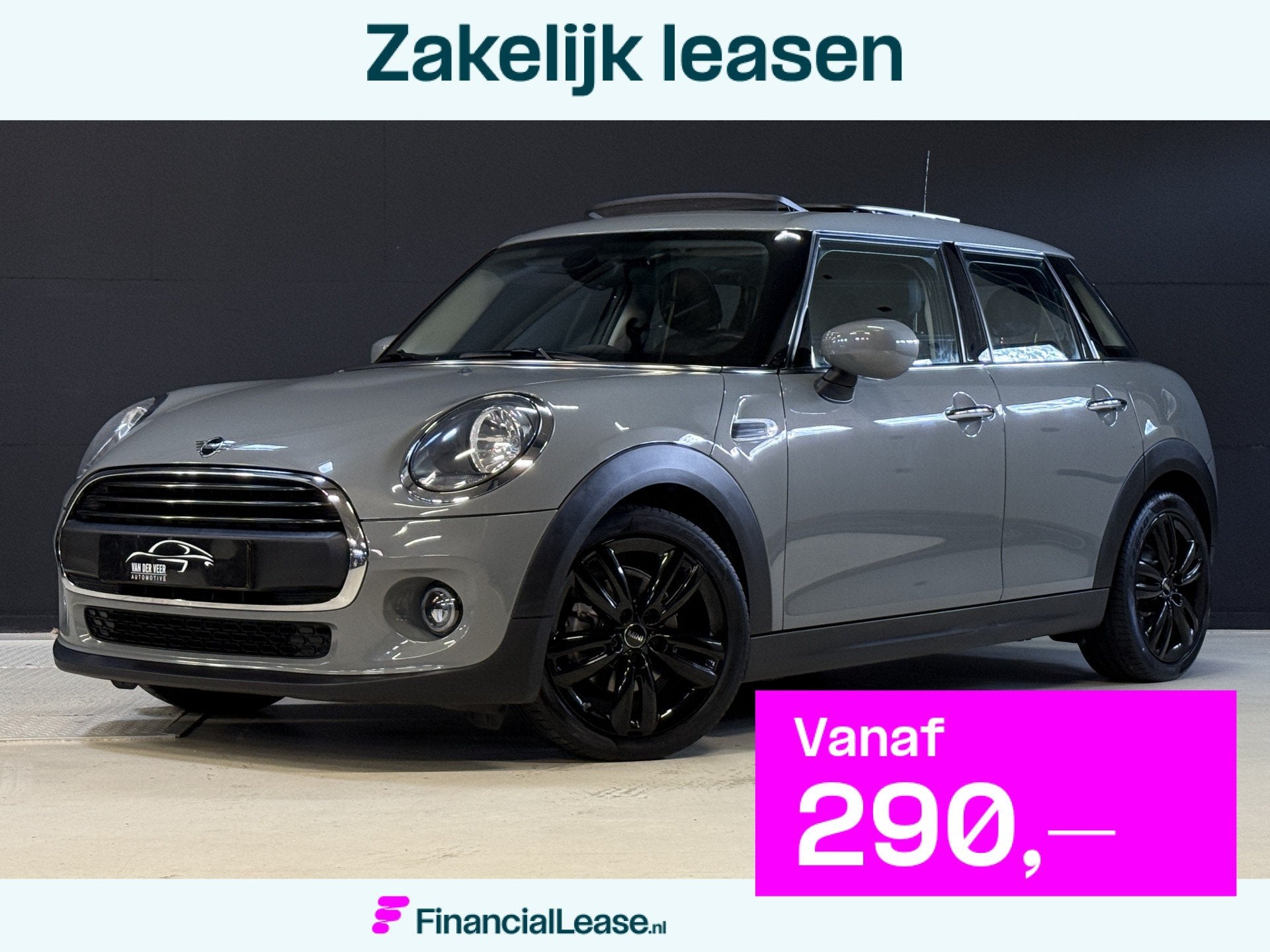 MINI 5-deurs 1.5 One Salt | Panoramadak | Apple Carplay | Cr, Gebruikt, Bedrijf, 3 cilinders, Zilver of Grijs
