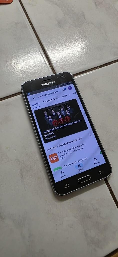 Samsung J3 in goede staat, Telecommunicatie, Mobiele telefoons | Samsung, Overige modellen, Zwart, Ophalen of Verzenden, Zo goed als nieuw