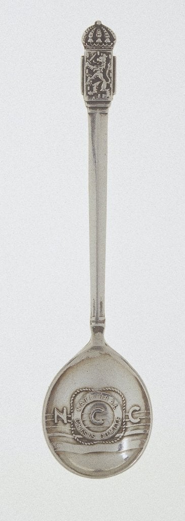 Zilveren lepel Nat.Ned. Crisiscentrum 1931, Antiek en Kunst, Ophalen of Verzenden, Zilver