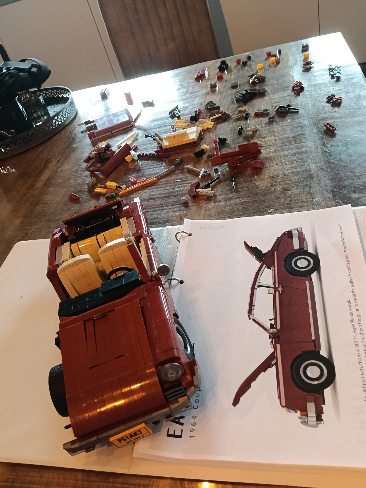 Lego Porsche 911 (deels gelijmd) - Maak hem af!, Ophalen of Verzenden