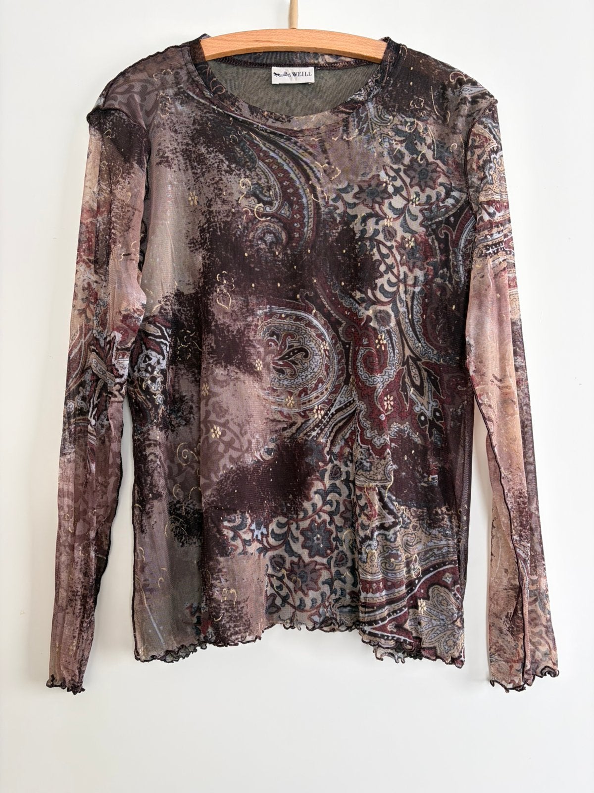 Weill top, long sleeves, maat 44/46, Meerkleurig, Maat 42/44 (L), Ophalen of Verzenden, Zo goed als nieuw
