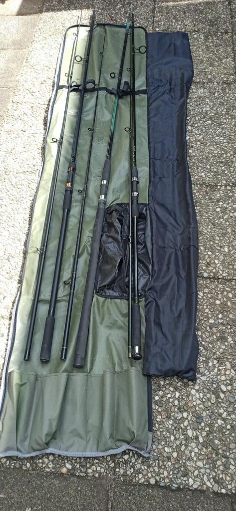 3 Karperphengels met Foudraal, Ophalen, Gebruikt, Werphengel